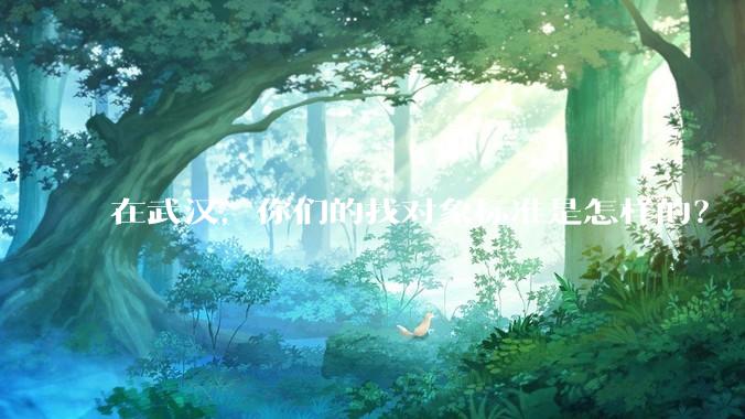 在武汉，你们的找对象标准是怎样的？